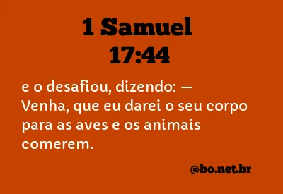 1 Samuel 17:44 NTLH