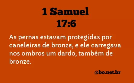 1 Samuel 17:6 NTLH