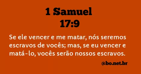 1 Samuel 17:9 NTLH
