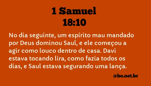 1 Samuel 18:10 NTLH