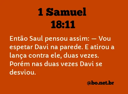 1 Samuel 18:11 NTLH