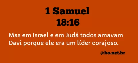 1 Samuel 18:16 NTLH