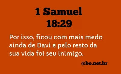 1 Samuel 18:29 NTLH