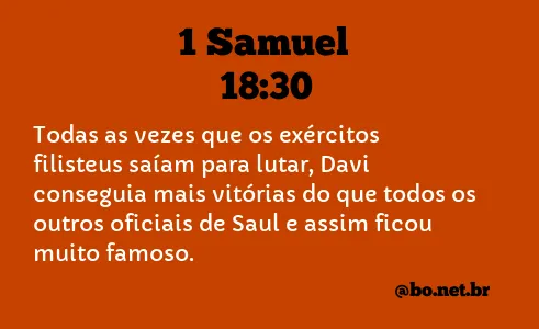 1 Samuel 18:30 NTLH