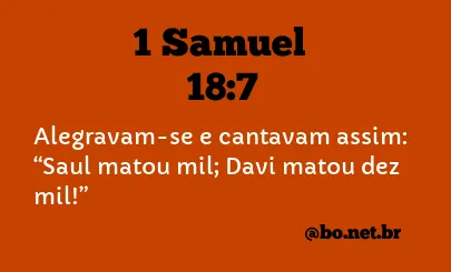 1 Samuel 18:7 NTLH