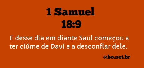 1 Samuel 18:9 NTLH