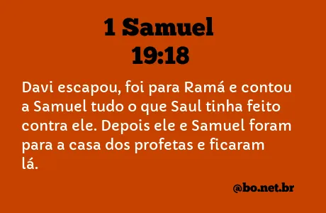 1 Samuel 19:18 NTLH