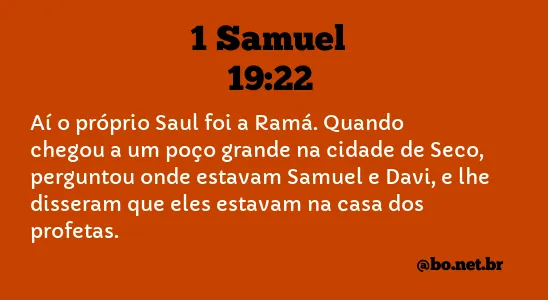 1 Samuel 19:22 NTLH