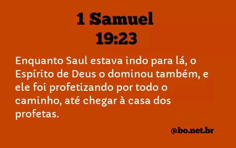 1 Samuel 19:23 NTLH
