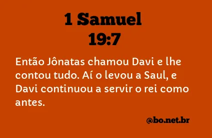 1 Samuel 19:7 NTLH