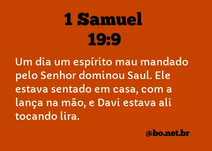 1 Samuel 19:9 NTLH