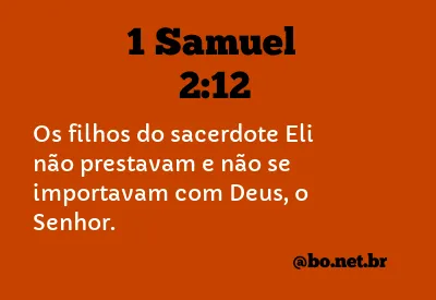 1 Samuel 2:12 NTLH