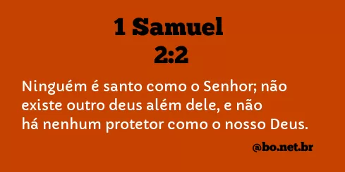 1 Samuel 2:2 NTLH