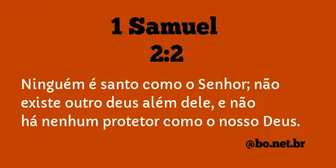 1 Samuel 2:2 NTLH