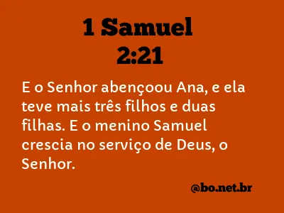 1 Samuel 2:21 NTLH