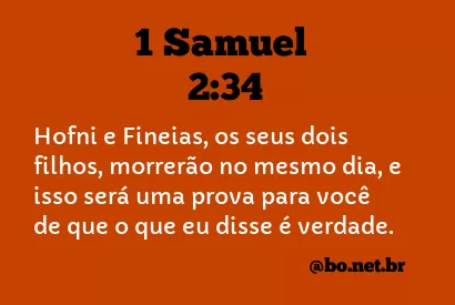 1 Samuel 2:34 NTLH
