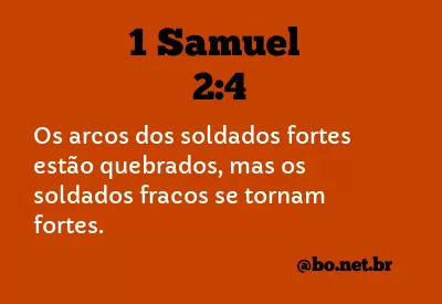1 Samuel 2:4 NTLH