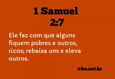 1 Samuel 2:7 NTLH