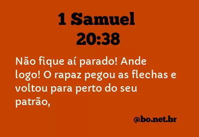 1 Samuel 20:38 NTLH