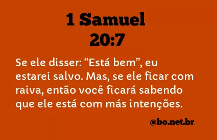 1 Samuel 20:7 NTLH