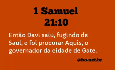 1 Samuel 21:10 NTLH