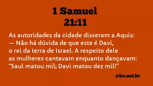 1 Samuel 21:11 NTLH