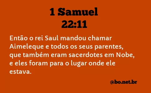 1 Samuel 22:11 NTLH
