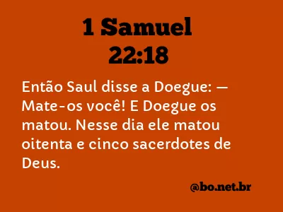 1 Samuel 22:18 NTLH