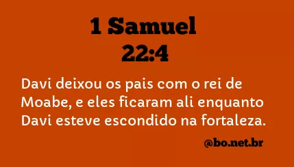 1 Samuel 22:4 NTLH
