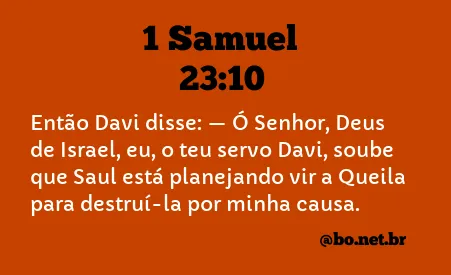 1 Samuel 23:10 NTLH