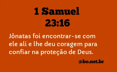 1 Samuel 23:16 NTLH