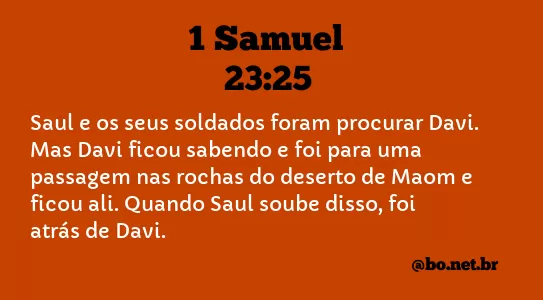 1 Samuel 23:25 NTLH