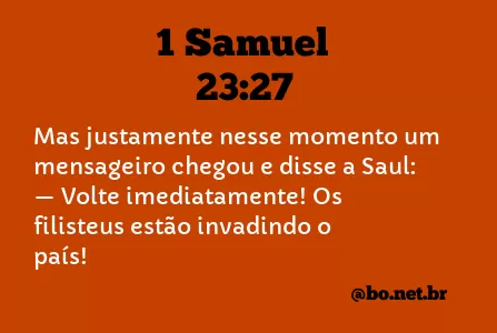 1 Samuel 23:27 NTLH