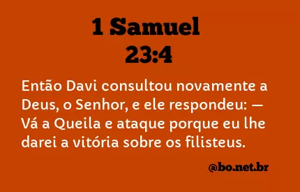 1 Samuel 23:4 NTLH