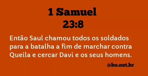 1 Samuel 23:8 NTLH