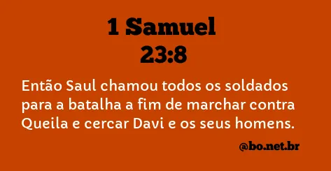 1 Samuel 23:8 NTLH