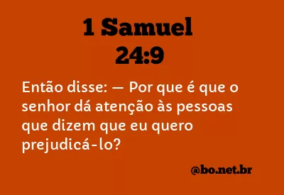 1 Samuel 24:9 NTLH