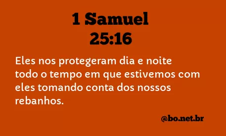 1 Samuel 25:16 NTLH