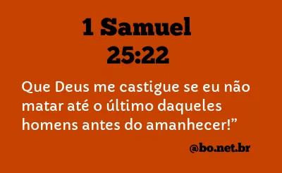 1 Samuel 25:22 NTLH