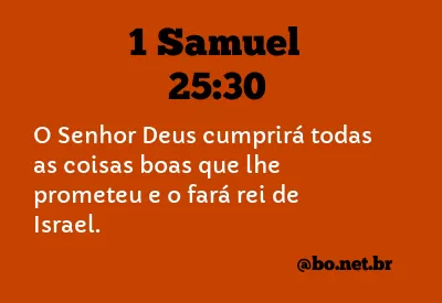 1 Samuel 25:30 NTLH