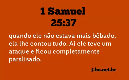 1 Samuel 25:37 NTLH