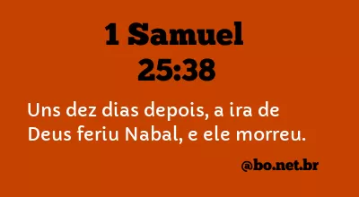 1 Samuel 25:38 NTLH