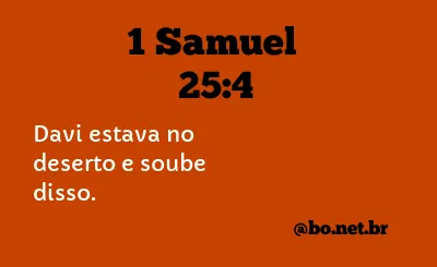 1 Samuel 25:4 NTLH