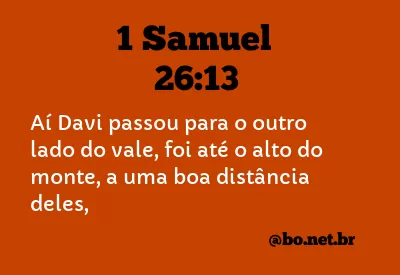 1 Samuel 26:13 NTLH