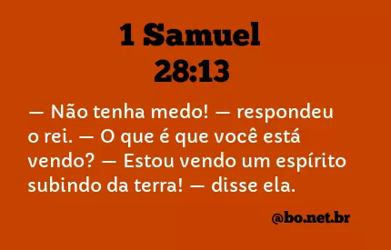 1 Samuel 28:13 NTLH