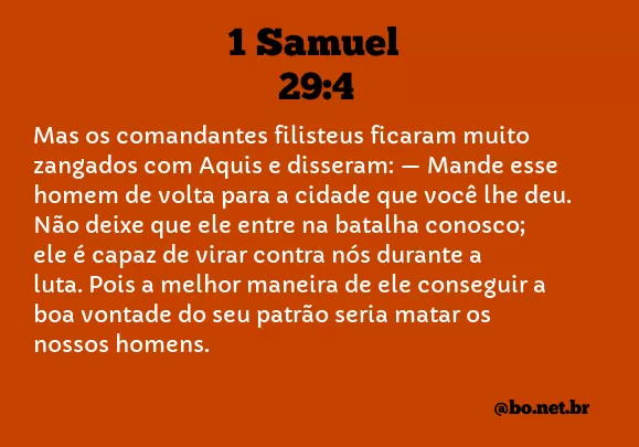 1 Samuel 29:4 NTLH