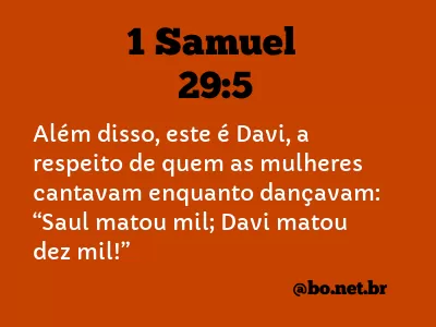 1 Samuel 29:5 NTLH