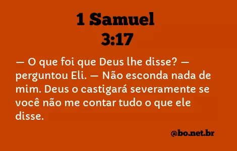 1 Samuel 3:17 NTLH