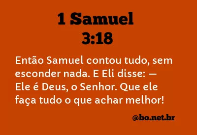 1 Samuel 3:18 NTLH