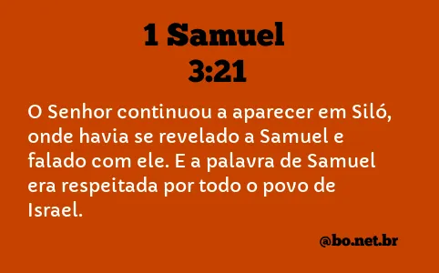 1 Samuel 3:21 NTLH